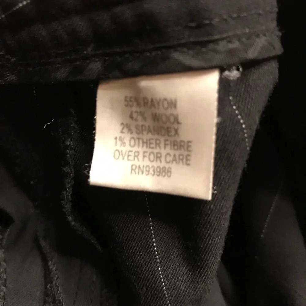 Adrienne Vittadini Pinstripe Dress Pants Career - Picture 9 of 10